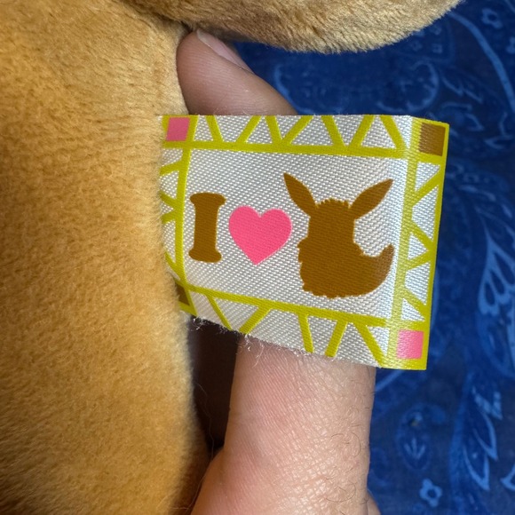 Pokemon Eevee Plush Stuffed Animal Banpresto "I Love Eevee" Limited Edition - Picture 7 of 9